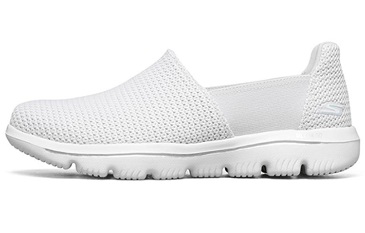 (Women) Skechers Go Walk Evolution Ultra Slip-on Shoes Grey 'Light Gray White' 15743-LTGY
