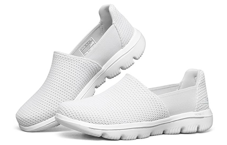 Lookbook (W) Skechers Go Walk Evolution Ultra Slip-On Schuhe Grau ''Hellgrau Weiß'' 15743-LTGY
