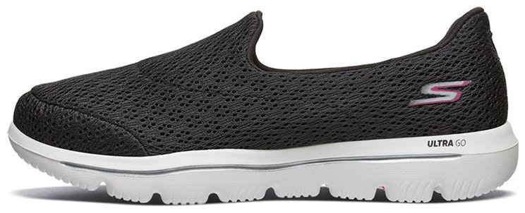 women-skechers-go-walk-evolution-ultra-slip-on-black-white-15738-bkw