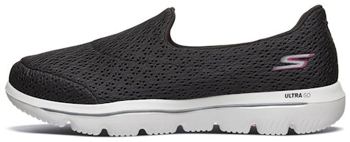 (Women) Skechers Go Walk Evolution Ultra Slip on 'Black White' 15738-BKW (Women) Skechers Go Walk Evolution Ultra Slip on 'Black White' 15738-BKW