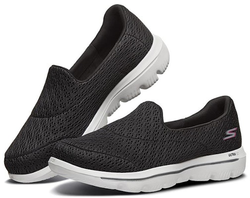 (Women) Skechers Go Walk Evolution Ultra Slip on 'Black White' 15738-BKW Lookbook (Women) Skechers Go Walk Evolution Ultra Slip on 'Black White' 15738-BKW