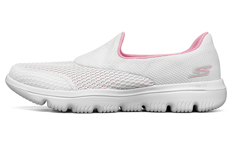 (Women) Skechers Go Walk Evolution Ultra StepOns WhitePink 'White Pink' 54753-WPK