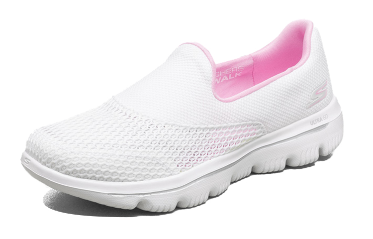 Lookbook (W) Skechers Go Walk Evolution Ultra StepOns Blanc Rose ''Blanc Rose'' 54753-WPK