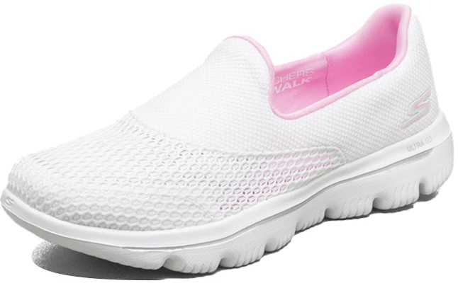 (W) Skechers Go Walk Evolution Ultra StepOns Wit Roze ''White Pink'' 54753-WPK Lookbook (W) Skechers Go Walk Evolution Ultra StepOns Wit Roze ''White Pink'' 54753-WPK