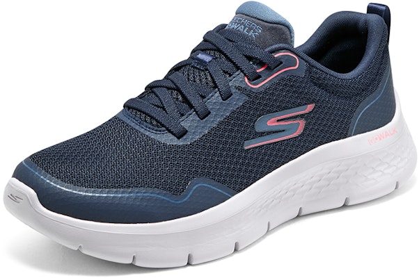 Skechers Go Walk Flex 防滑耐磨 低幫 生活休閒鞋 女款 藍粉 Lookbook Skechers Go Walk Flex 防滑耐磨 低幫 生活休閒鞋 女款 藍粉