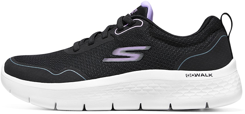 (Women) Skechers Go Walk Flex 'Night Galaxy - Black Lavender' 124977-BKLV Buy (Women) Skechers Go Walk Flex 'Night Galaxy - Black Lavender' 124977-BKLV