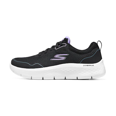 (W) Skechers Go Walk Flex 'Night Galaxy - Black Lavender'