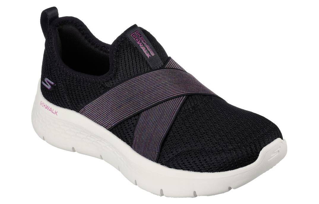 Lookbook Skechers GO WALK FLEX - Lilly 防滑透氣輕便 低筒 運動休閒鞋 女款 黑色