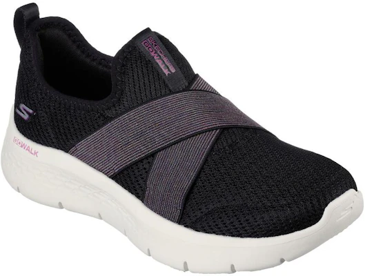 (W) Skechers GO WALK FLEX 'Lilly Hitam' 124958-BKPR Lookbook (W) Skechers GO WALK FLEX 'Lilly Hitam' 124958-BKPR