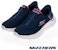(Women) Skechers Go Walk Flex Wide Fit Walking Shoes Blue 124823WNVPK