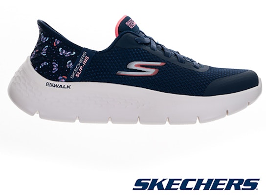 (Women) Skechers Go Walk Flex Wide Fit Walking Shoes Blue 124823WNVPK Order (Women) Skechers Go Walk Flex Wide Fit Walking Shoes Blue 124823WNVPK