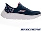 Order (Women) Skechers Go Walk Flex Wide Fit Walking Shoes Blue 124823WNVPK