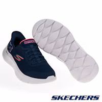 Shop (W) Skechers GO WALK FLEX 寬楦款健走鞋 藍色 124823WNVPK