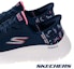 Details for (Women) Skechers Go Walk Flex Wide Fit Walking Shoes Blue 124823WNVPK