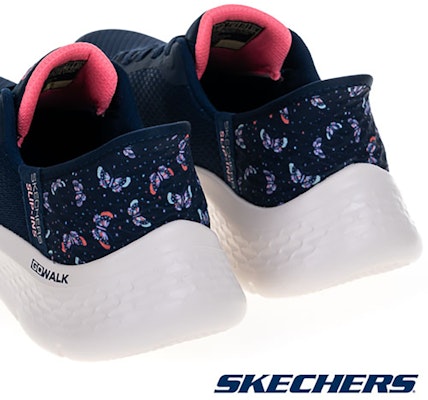 (Women) Skechers Go Walk Flex Wide Fit Walking Shoes Blue 124823WNVPK Sizing (Women) Skechers Go Walk Flex Wide Fit Walking Shoes Blue 124823WNVPK