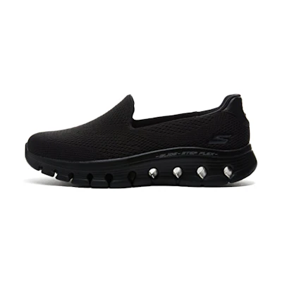 (W) Skechers Go Walk Glide-Step 'Black Slip-On'