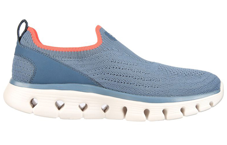 Order (Women) Skechers Go Walk Glide-Step Flex 'Dazzling Joy Blue' 124809-BLCL