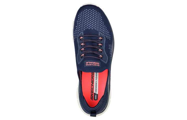 Shop (Women) Skechers Go Walk Glide-Step Flex 'Silver Spirit Blue' 124808-NVCL