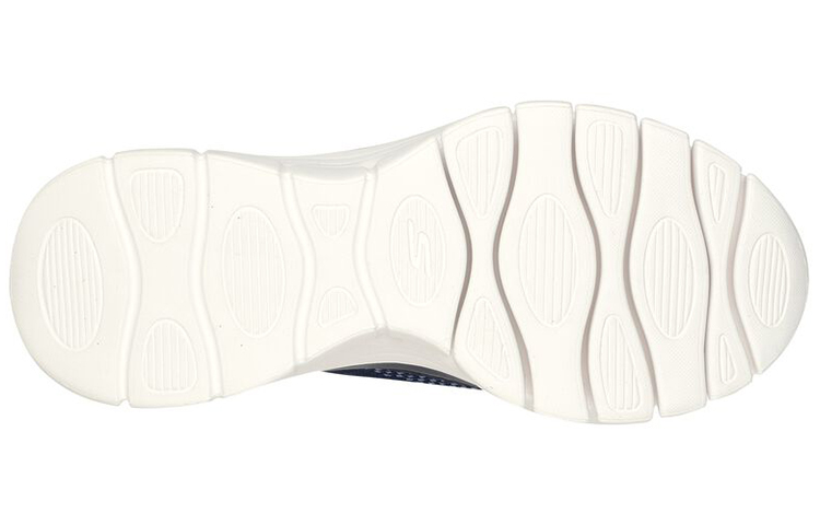 Purchase (Women) Skechers Go Walk Glide-Step Flex 'Silver Spirit Blue' 124808-NVCL