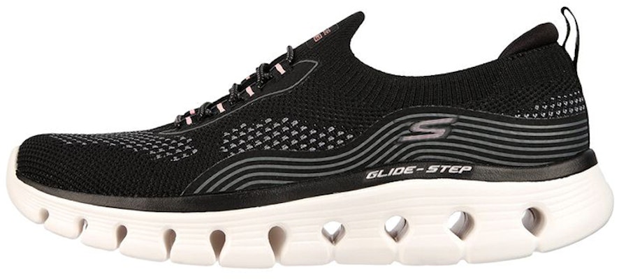 (W) Skechers Go Walk Glide Step Flex ''Noir Rose'' 124808-BKPK Buy (W) Skechers Go Walk Glide Step Flex ''Noir Rose'' 124808-BKPK