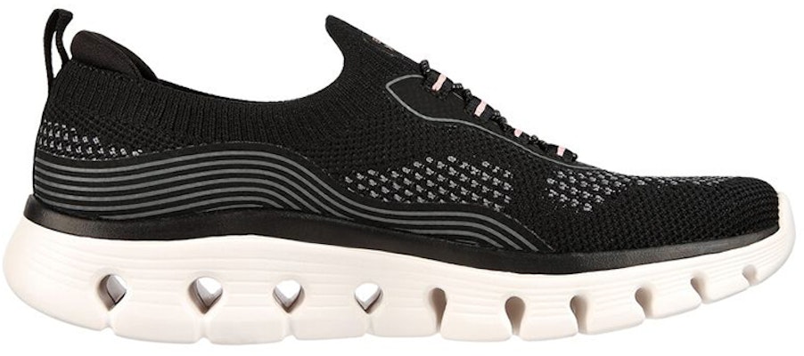 (W) Skechers Go Walk Glide Step Flex ''Noir Rose'' 124808-BKPK Order (W) Skechers Go Walk Glide Step Flex ''Noir Rose'' 124808-BKPK