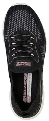 (W) Skechers Go Walk Glide Step Flex ''Noir Rose'' 124808-BKPK Shop (W) Skechers Go Walk Glide Step Flex ''Noir Rose'' 124808-BKPK