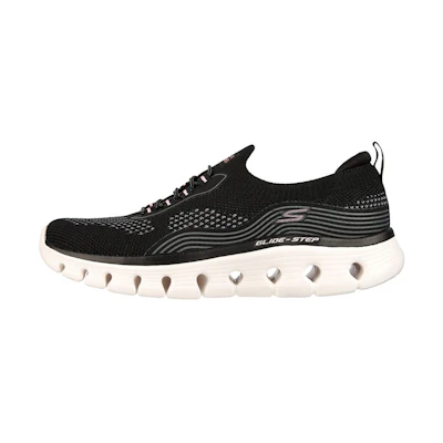 (W) Skechers Go Walk Glide Step Flex 'Black Pink'