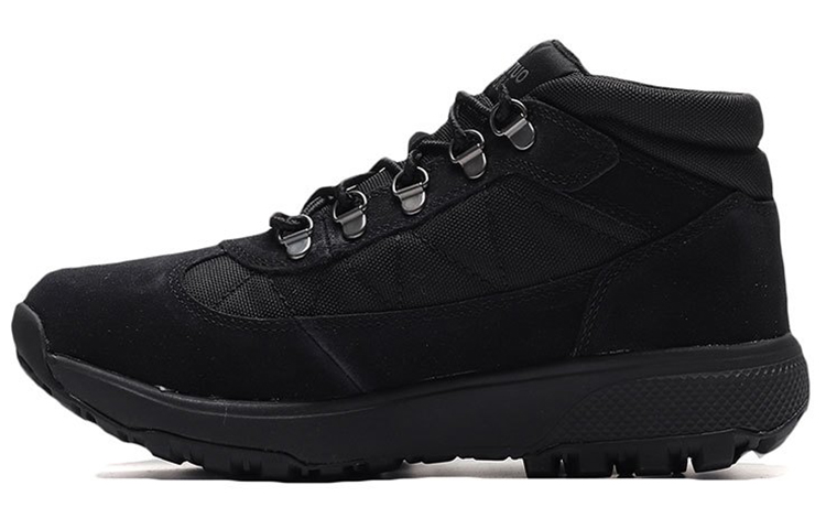 (W) Skechers Go Walk High-Top Sneaker 'Trendy Black Lace-Up'