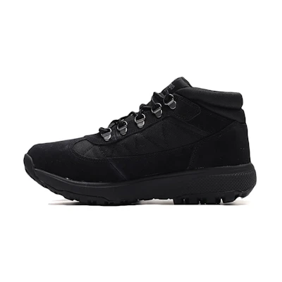 (W) Skechers Go Walk High-Top Sneaker 'Trendy Black Lace-Up'