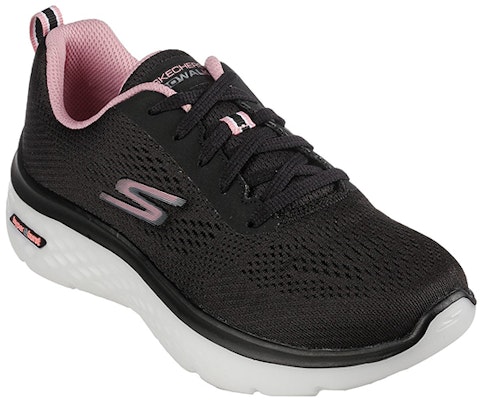 Skechers GO WALK Hyper Burst 舒適 透氣 低筒 跑步鞋 女款 黑粉 Lookbook Skechers GO WALK Hyper Burst 舒適 透氣 低筒 跑步鞋 女款 黑粉