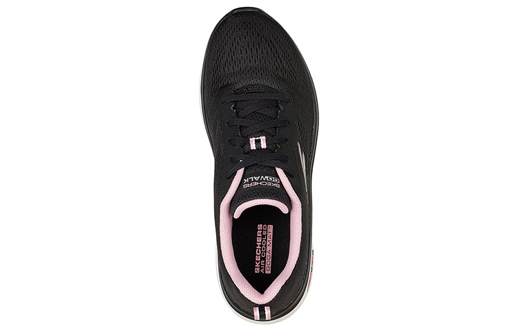 Shop (W) Skechers GO WALK Hyper Burst 'Negro Rosa' 124578-BKPK