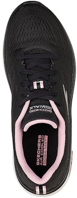 Skechers GO WALK Hyper Burst 舒適 透氣 低筒 跑步鞋 女款 黑粉 Shop Skechers GO WALK Hyper Burst 舒適 透氣 低筒 跑步鞋 女款 黑粉