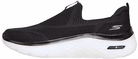 (Women) Skechers Go Walk Hyper Burst 'Black Slip-On' 124586-BBK (Women) Skechers Go Walk Hyper Burst 'Black Slip-On' 124586-BBK
