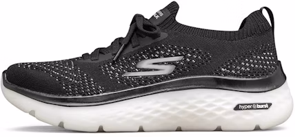 (Women) Skechers Go Walk Hyper Burst Low-Top Sneakers Black/White 124593-BKW (Women) Skechers Go Walk Hyper Burst Low-Top Sneakers Black/White 124593-BKW