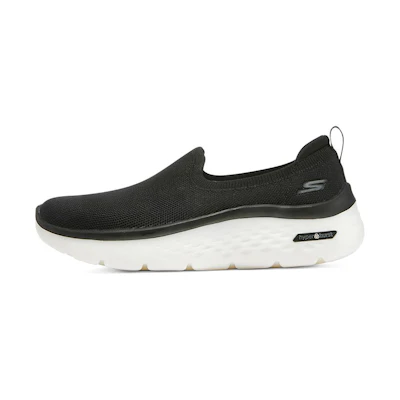 (W) Skechers Go Walk Hyper Burst 'Black White'