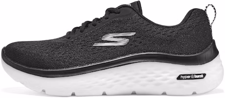 (Women) Skechers Go Walk Hyper Burst 'Black White' 124275-BKW (Women) Skechers Go Walk Hyper Burst 'Black White' 124275-BKW