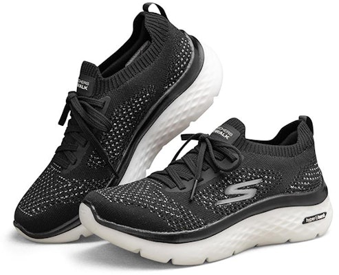 Skechers Go Walk Hyper Burst 低筒跑步鞋 女款 黑白 Lookbook Skechers Go Walk Hyper Burst 低筒跑步鞋 女款 黑白