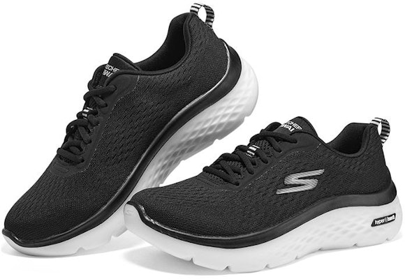 Skechers Go Walk Hyper Burst 防滑耐磨 低筒 跑步鞋 女款 黑白 Lookbook Skechers Go Walk Hyper Burst 防滑耐磨 低筒 跑步鞋 女款 黑白