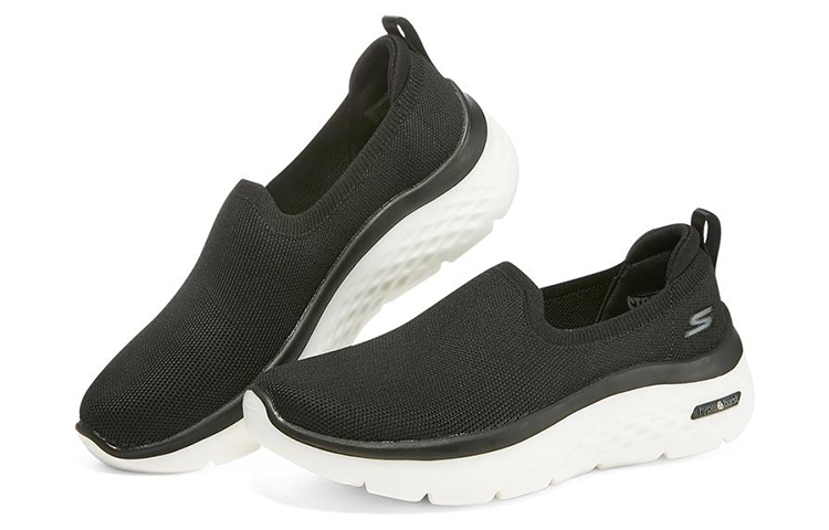 Lookbook (W) Skechers Go Walk Hyper Burst 'Hitam Putih' 124584-BKW