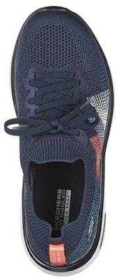 (Women) Skechers Go Walk Hyper Burst 'Blue Patchwork' 124576-NVMT Shop (Women) Skechers Go Walk Hyper Burst 'Blue Patchwork' 124576-NVMT