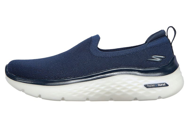 (Women) Skechers Go Walk Hyper Burst 'Blue Slip-On' 124584-NVY