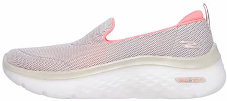 (Women) Skechers Go Walk Hyper Burst 'Grey Pink Slip-On' 124580-TPCL (Women) Skechers Go Walk Hyper Burst 'Grey Pink Slip-On' 124580-TPCL