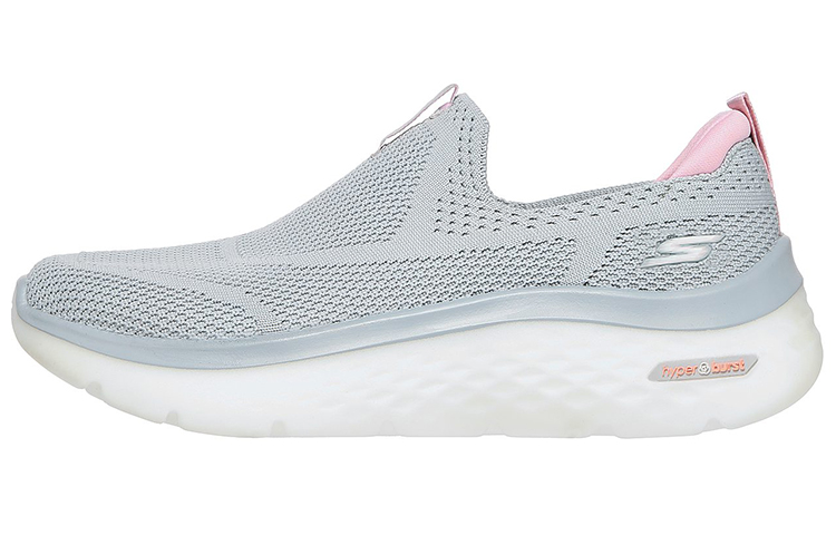 (Women) Skechers Go Walk Hyper Burst 'Grey Slip-On' 124586-GYPK