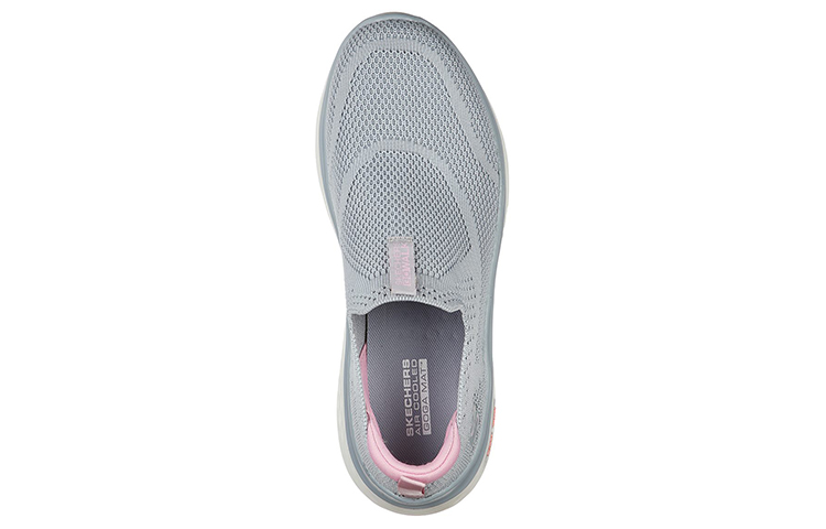 Shop (Women) Skechers Go Walk Hyper Burst 'Grey Slip-On' 124586-GYPK