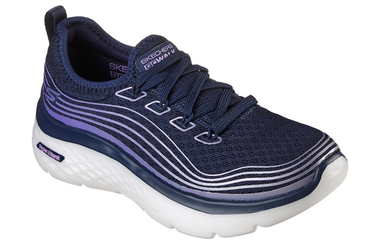 Lookbook (Women) Skechers Go Walk Hyper Burst 'Navy Casual' 124599-NVLV