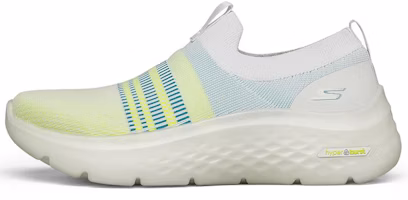 (Women) Skechers Go Walk Hyper Burst Loafer White/Multicolor 124579-WMLT (Women) Skechers Go Walk Hyper Burst Loafer White/Multicolor 124579-WMLT