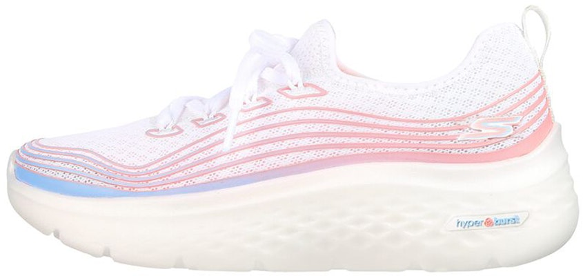 (Women) Skechers Go Walk Hyper Burst 'Valar White Pink' 124599-WMLT Buy (Women) Skechers Go Walk Hyper Burst 'Valar White Pink' 124599-WMLT