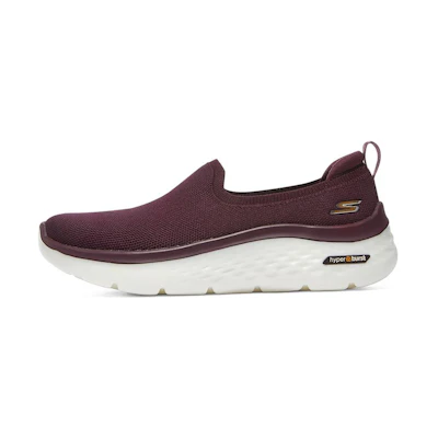 (W) Skechers Go Walk Hyper Burst 'Wine Red'