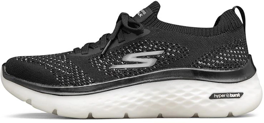 (W) Skechers Go Walk Hyper Burst Baskets Basses Noir/Blanc 124593-BKW Buy (W) Skechers Go Walk Hyper Burst Baskets Basses Noir/Blanc 124593-BKW