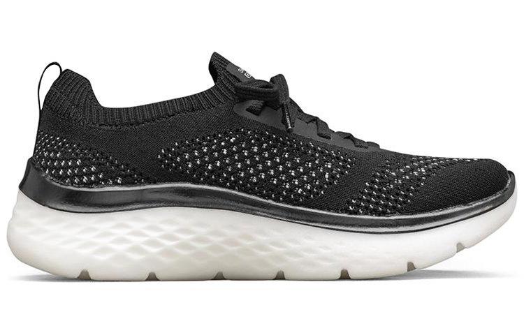 Order (W) Skechers Go Walk Hyper Burst Baskets Basses Noir/Blanc 124593-BKW